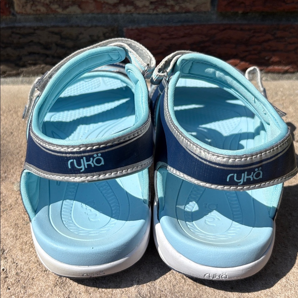 Ryka sport sandals water sandals silver Blue and Navy Sandals - Picture 4 of 7